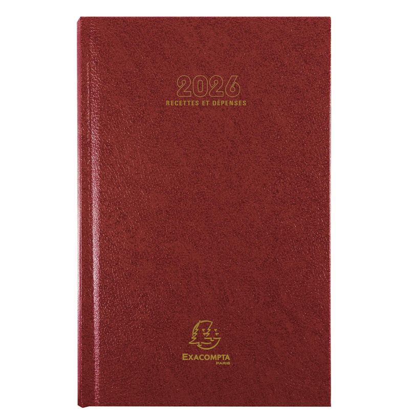 3660942007566-Agenda Carré recettes et dépenses - 1 jour par page - 13,5 x 21 cm - disponible dans différentes cou--1