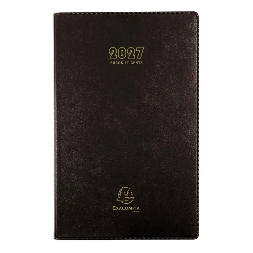 3660942007559-Agenda de bureau Barbara Carré - Euros et Cents - 1 jour par page - 13,5 x 21 cm - disponible dans différentes cou--1