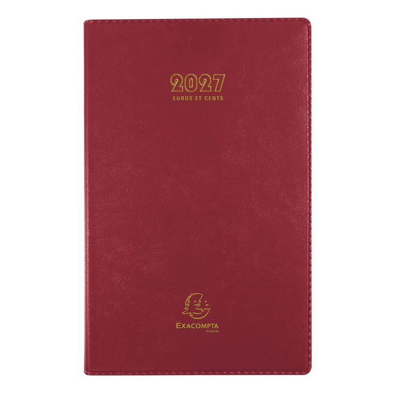3660942007559-Agenda de bureau Barbara Carré - Euros et Cents - 1 jour par page - 13,5 x 21 cm - disponible dans différentes cou--2