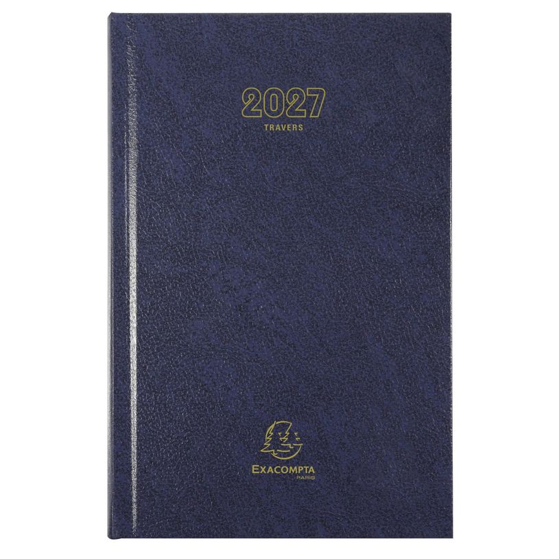 3660942007580-Agenda de bureau Carré - Travers horaire - 1 jour par page - 13,5 x 21 cm - disponible dans différentes cou--0