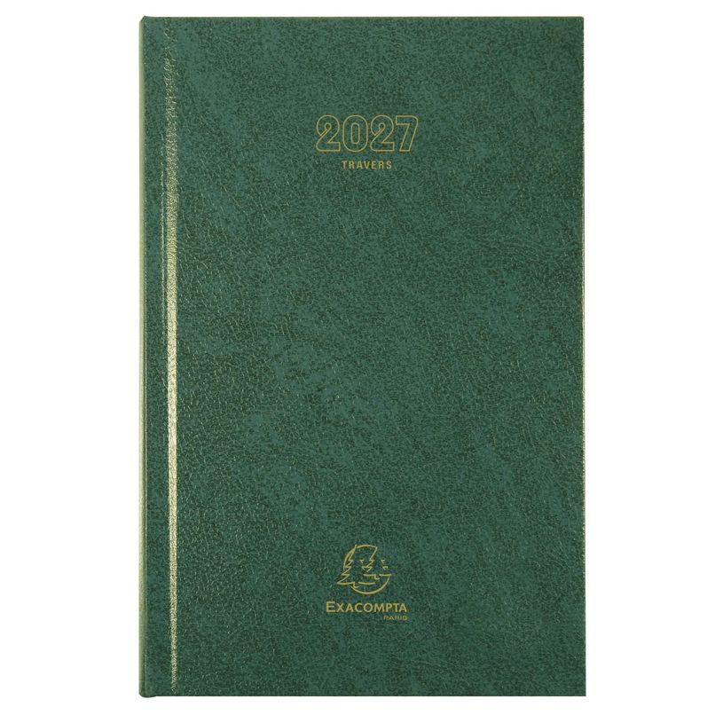 3660942007580-Agenda de bureau Carré - Travers horaire - 1 jour par page - 13,5 x 21 cm - disponible dans différentes cou--2