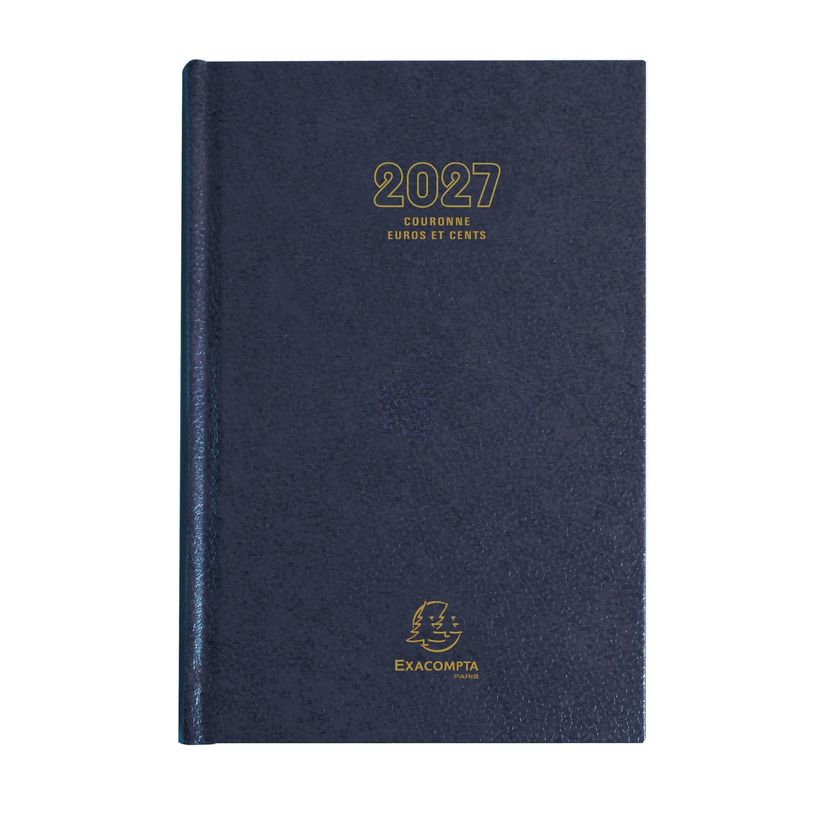 3660942007757-Agenda de bureau Couronne - Euros et Cents - 1 jour par page - 11 x 17 cm - disponible dans différentes cou--0