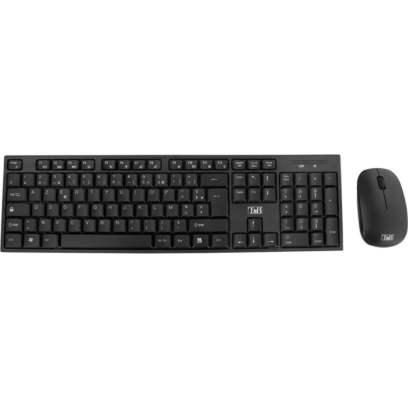 3303170090251-T'nB CLASSY - Pack clavier + souris sans fil - noir--0