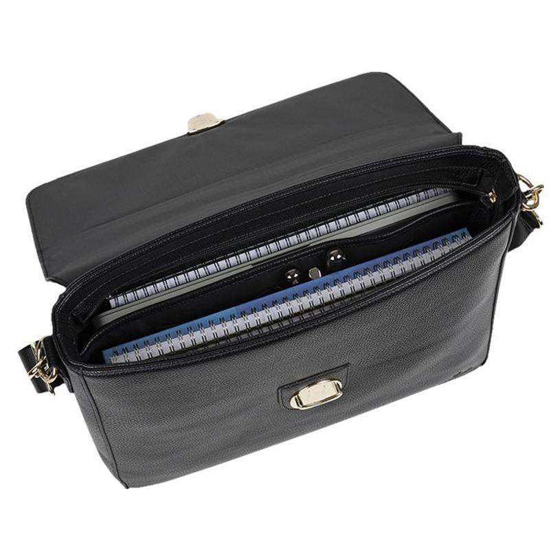 3108723263751-Oberthur Lady Bradford - Cartable rigide 2 compartiments - noir - 29 x 11,5 x 36 cm-P_400000069_8-6
