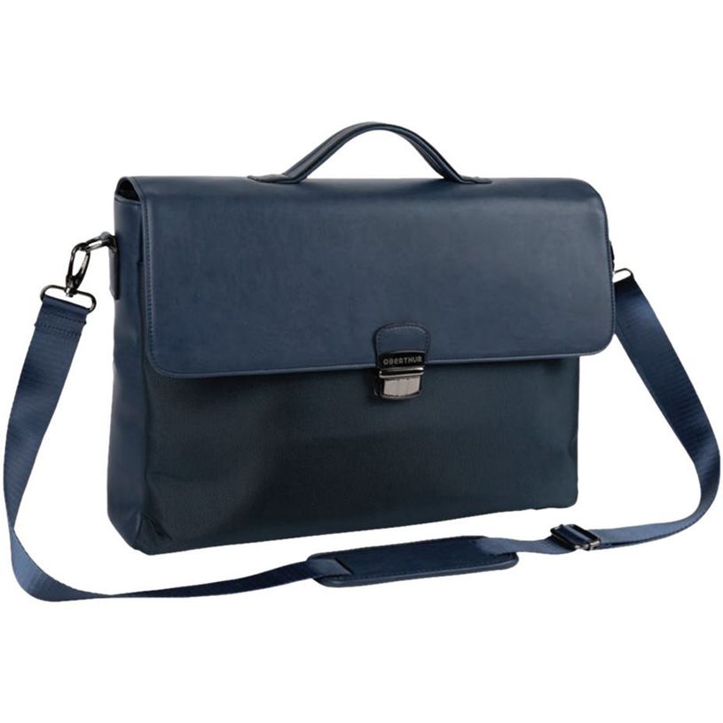 3108723260439-Oberthur Oregon - Cartable rigide 2 compartiments - pour ordinateur portable 17,3" - bleu -P_400000073_1-0