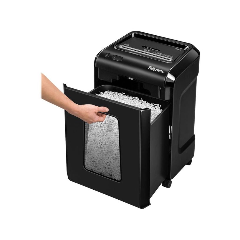 0043859733071-Fellowes Powershred 92Cs - destructeur de documents coupe croisée - 18 feuilles - Corbeil-P_400000090_9-3
