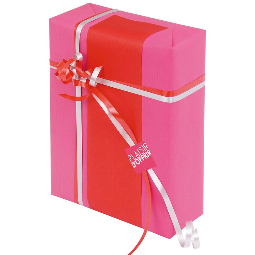 3854233003317-Logistipack - Papier cadeau kraft réversible - 70 cm x 50 m - 60 g/m² - rose/rouge-P_400000150_2-1