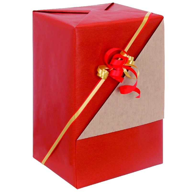3664233003305-Logistipack - Papier cadeau kraft réversible - 70 cm x 50 m - 60 g/m² - rouge/brun-P_400000153_2-1