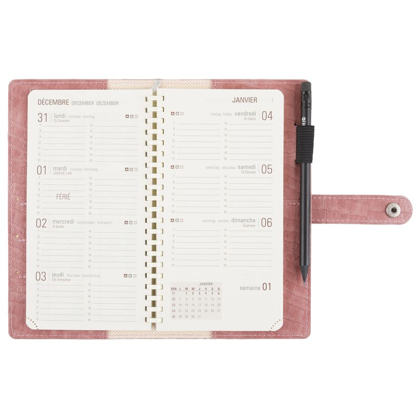 3664447085012-Agenda de poche spiralé Louisiane - 1 semaine sur 2 pages - 9,5 x 17,5 cm - disponible dans di-P_400000254_5-4