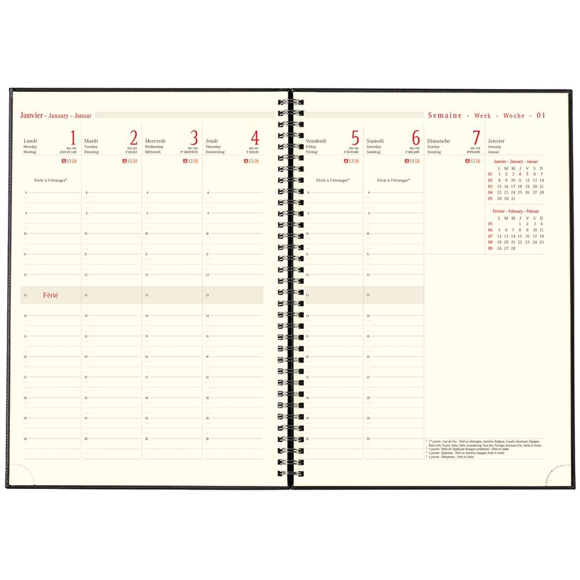 3664447091105-Agenda à spirale Glasgow - 1 semaine sur 2 pages - A4 - disponible dans différentes coul-P_400000256_6-5