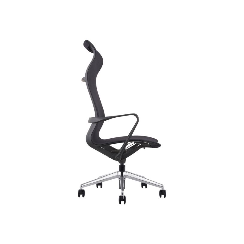 3700339883714-Fauteuil de bureau CHARLES - accoudoirs fixes - appui-tête intégré - noir-P_400000329_3-2