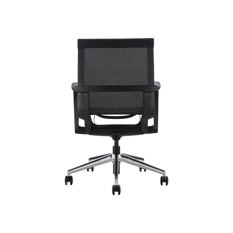 3700339883707-Chaise HARRY - pieds sur roulettes - avec accoudoirs - noir-P_400000330_4-3