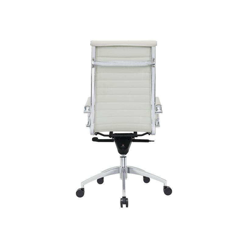 3700339883790-Fauteuil de bureau WARREN - accoudoirs fixes - cuir blanc-P_400000332_4-3