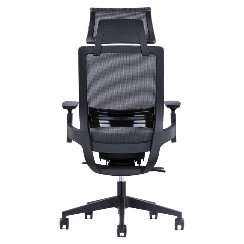 3700339893904-Fauteuil de bureau WALLACE - accoudoirs réglables - appui-tête réglable - noir-P_400000350_6-5