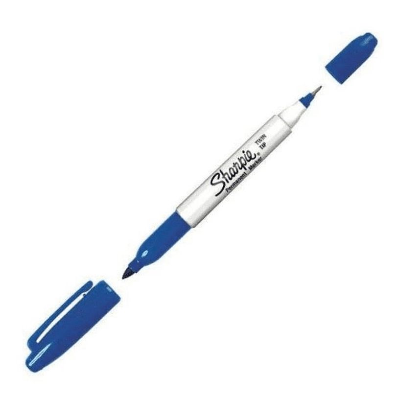 3501170811122-Sharpie - Marqueur permanent double pointe fine et ultra fine - bleu-P_400000356_1-0