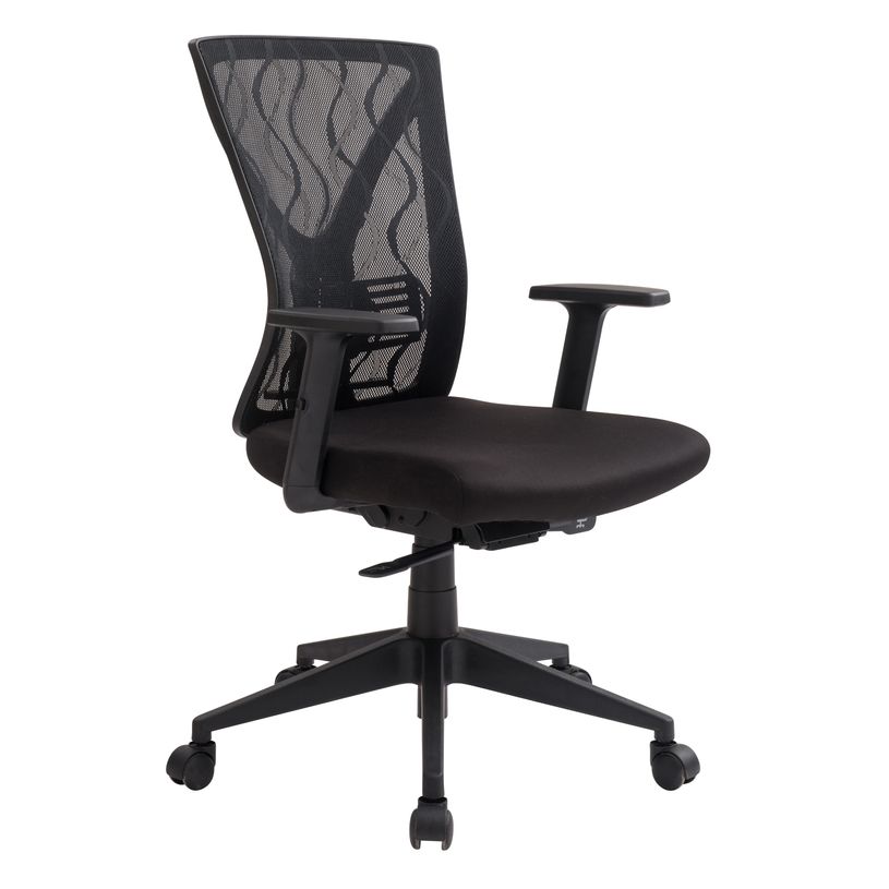 3397701635882-Fauteuil de bureau MARVIN - Accoudoirs réglables - noir-P_400000366_4-3