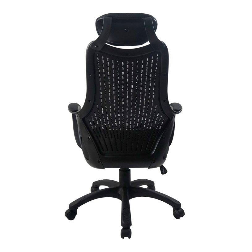 3397701635974-Fauteuil de bureau GALILEE - accoudoirs fixes - appui-tête intégré - noir-P_400000367_6-5