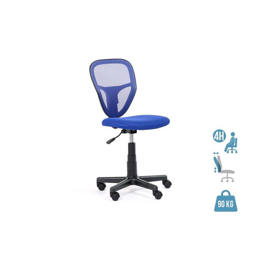 3701338801761-Fauteuil de bureau BUZZ - bleu - vendu sans accoudoirs-P_400000371_1-0