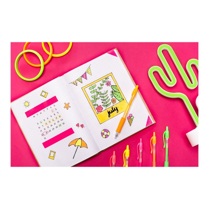 4902505586415-Pilot G-2 Neon - Roller - pointe moyenne - rose-P_400000373_4-4