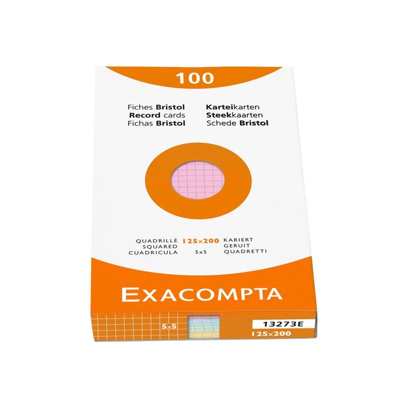 3130630132738-Exacompta - Pack de 100 Fiches Bristol - 12,5 x 20 cm - petits carreaux - non perforées --P_400000619_1-1