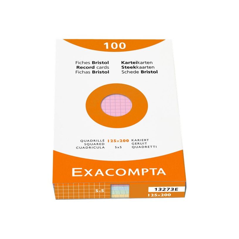 3130630132738-Exacompta - Pack de 100 Fiches Bristol - 12,5 x 20 cm - petits carreaux - non perforées --P_400000619_2-0