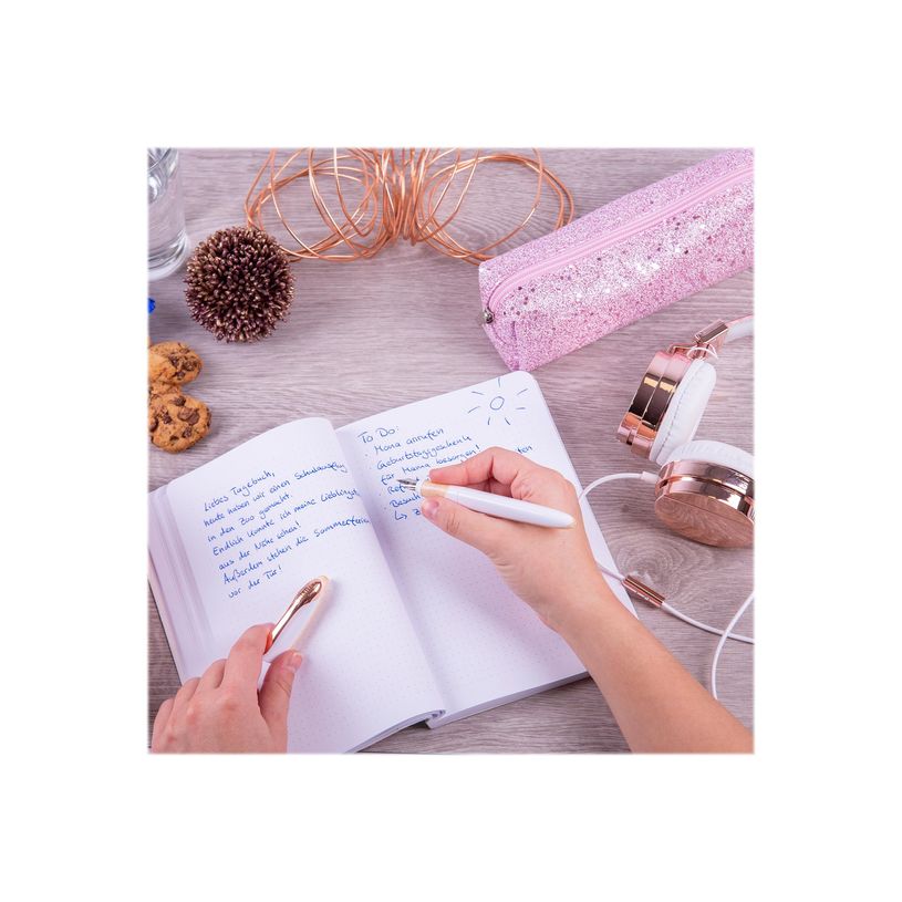 0404000006527-Online Air - Stylo plume blanc/rose - pointe moyenne-P_400000652_6-4