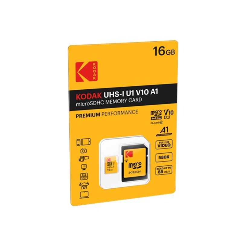 3126170143549-Kodak - carte mémoire 16 Go - Class 10 - micro SDHC UHS-I U1-P_400000698_2-0