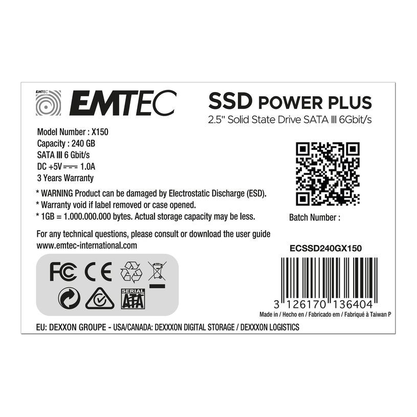 3126170136404-EMTEC X150 Power Plus 3D NAND - Disque dur SSD - 240 Go-P_400000718_5-3