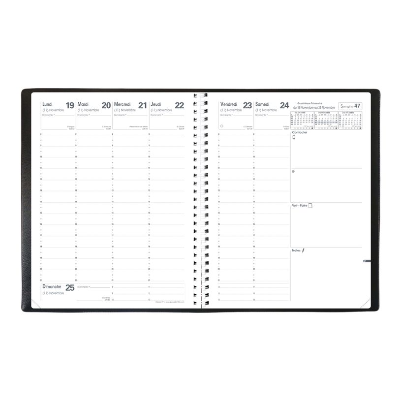 3371010331932-Agenda à spirale Club President - 1 semaine sur 2 pages - 21 x 27 cm - bleu roi - Quo Vad-P_400000747_2-1