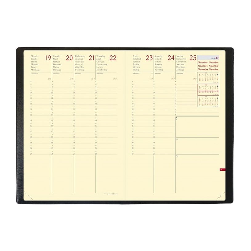 3371010441556-Agenda Wild Ministre Prestige - 1 semaine sur 2 pages - 16 x 24 cm - marine - Quo Vadis-P_400000765_3-1