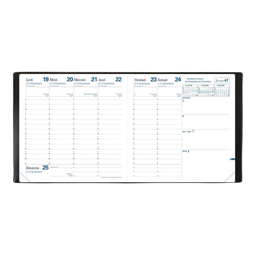 3371010444885-Agenda Tocana Executif - 1 semaine sur 2 pages - 16 x 16 cm - bleu aqua - Quo Vadis-P_400000768_3-1