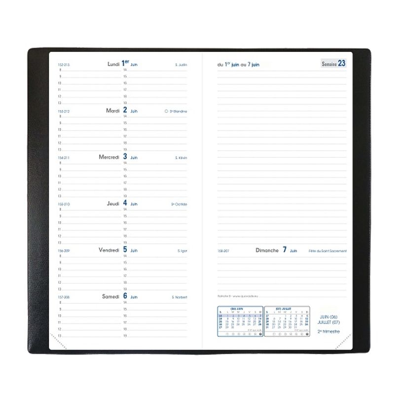 3371010445875-Agenda Nacre Italnote - 1 semaine sur 2 pages - 8,8 x 17 cm - or - Quo Vadis-P_400000797_3-1