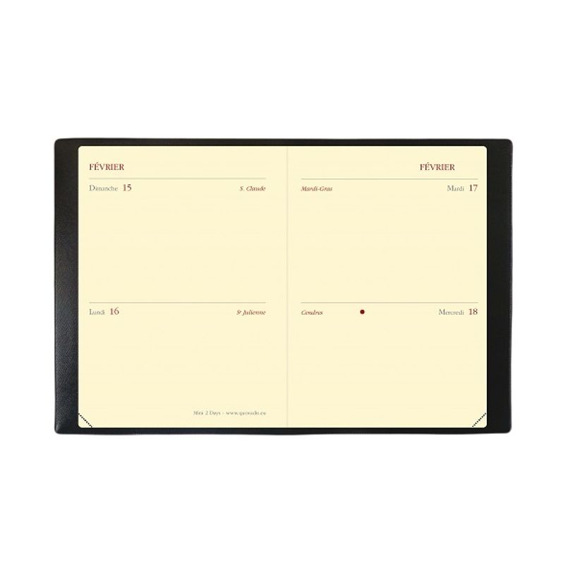 3371010444120-Agenda de poche Sahara Mini 2 Days - 2 jours par page - 7 x 10 cm - rouge - Quo Vadis-P_400000800_3-1