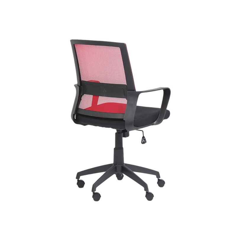 3760185020831-Fauteuil de bureau LIBERTY 01 - accoudoirs fixes - sans appui-tête - noir et rouge-P_400000841_3-2