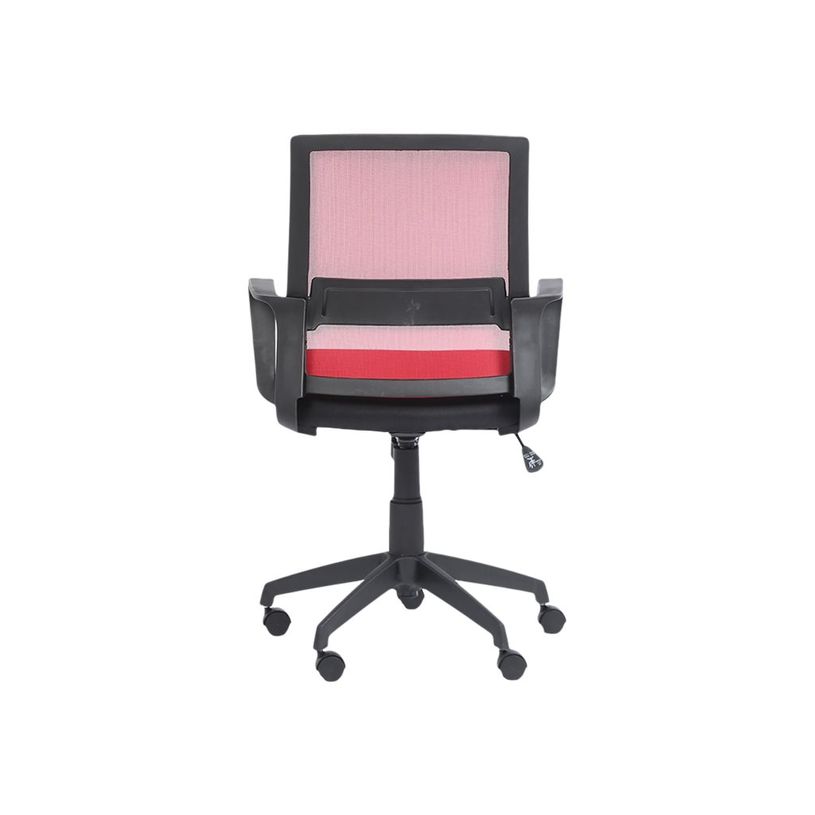 3760185020831-Fauteuil de bureau LIBERTY 01 - accoudoirs fixes - sans appui-tête - noir et rouge-P_400000841_4-3