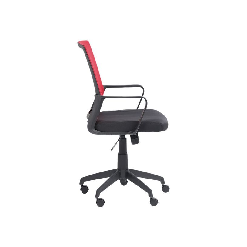 3760185020831-Fauteuil de bureau LIBERTY 01 - accoudoirs fixes - sans appui-tête - noir et rouge-P_400000841_5-4