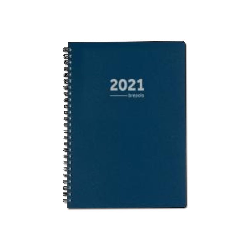 5412303375184-Agenda Brestyle Polypro - 1 semaine sur 2 pages - bleu - Brepols-P_400000978_1-0