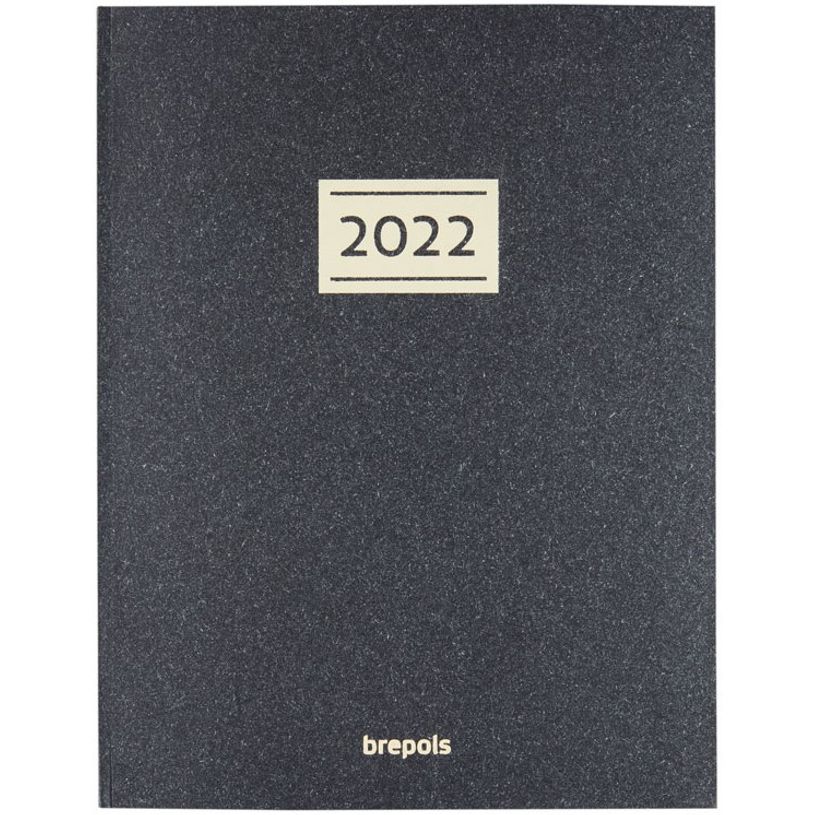 5412303375146-Agenda Essenz - 1 semaine par page + 1 page de notes - 17 x 22 cm - anthracite - Brepols-P_400000979_2-0