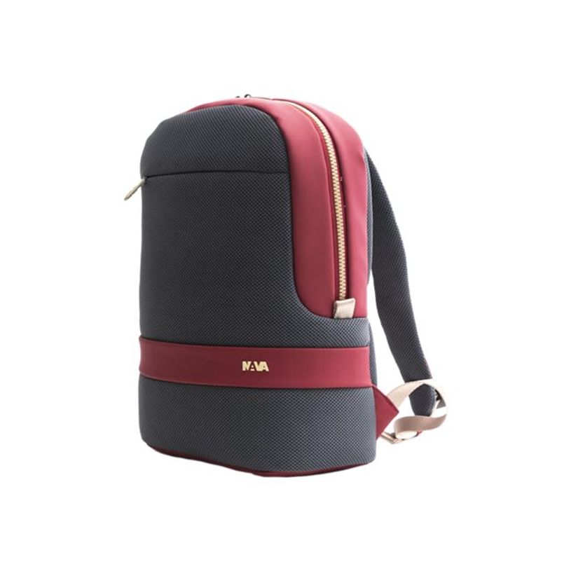 8032572188932-Nava Easy Break - Sac à dos pour ordinateur portable 15,6" avec poche RFID - gris/bordeau-P_400001188_1-0