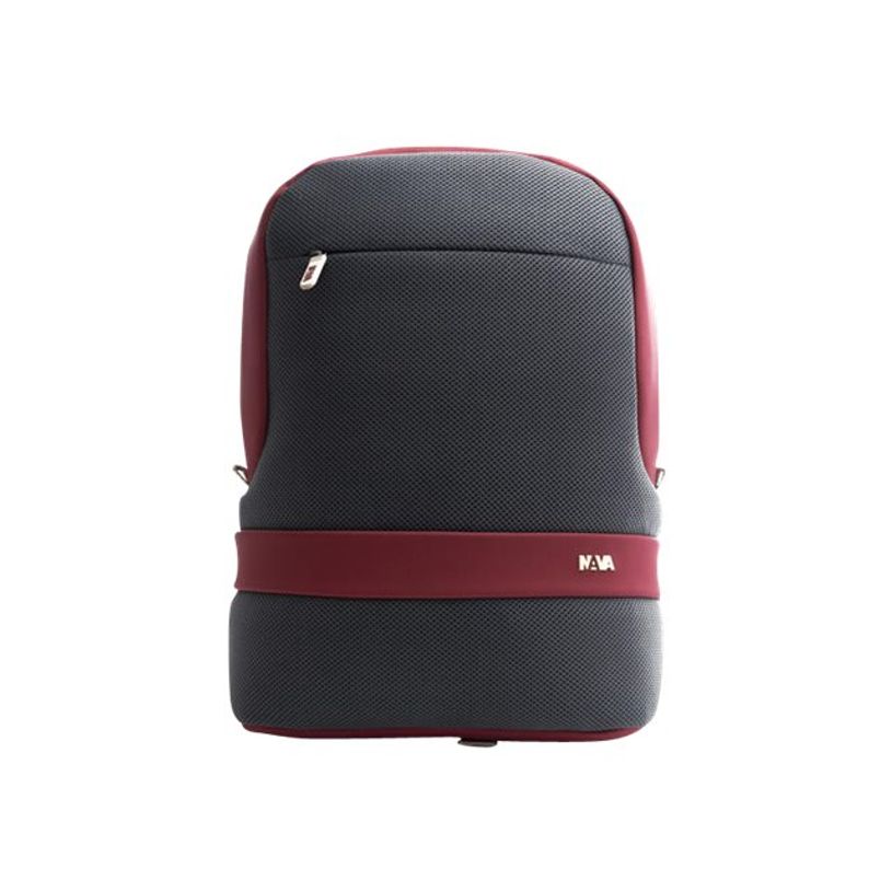 8032572188932-Nava Easy Break - Sac à dos pour ordinateur portable 15,6" avec poche RFID - gris/bordeau-P_400001188_2-1