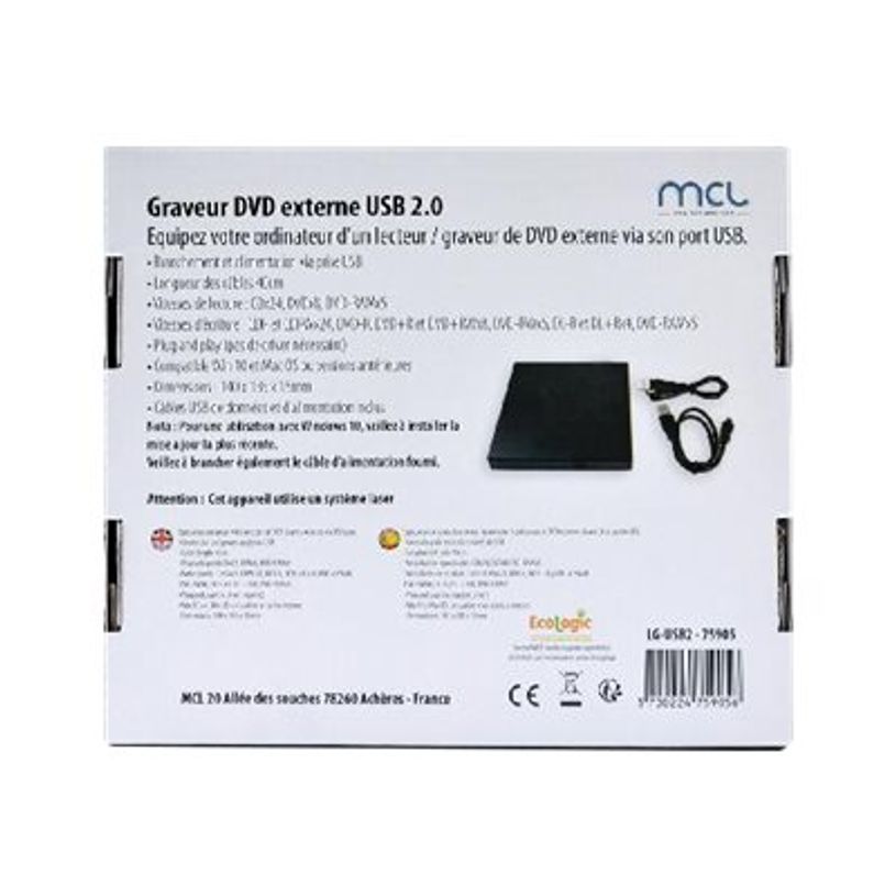 3700224759056-MCL Samar lecteur de DVD±RW (±R DL)/DVD-RAM - USB 2.0 - externe-P_400001277_5-4