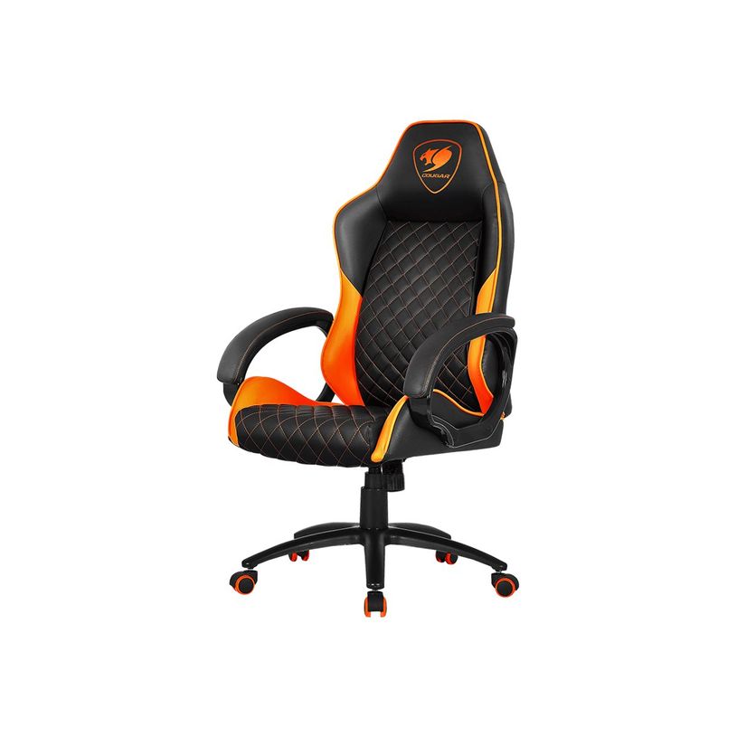 4715302442026-Fauteuil gamer FUSION - accoudoirs fixes - appui-tête intégré - noir et orange-P_400001308_2-1