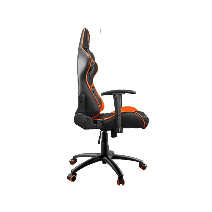 4715302440459-Fauteuil gamer ARMOR ONE - accoudoirs réglables - appui-tête intégré - noir et orange-P_400001309_3-2