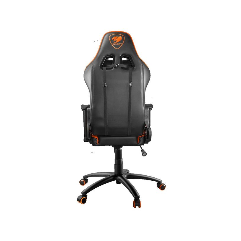 4715302440459-Fauteuil gamer ARMOR ONE - accoudoirs réglables - appui-tête intégré - noir et orange-P_400001309_4-3