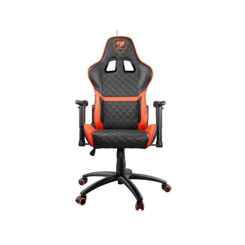 4715302440459-Fauteuil gamer ARMOR ONE - accoudoirs réglables - appui-tête intégré - noir et orange-P_400001309_6-5