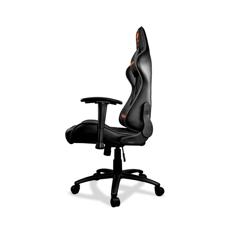 4715302440770-Fauteuil gamer ARMOR ONE - accoudoirs réglables - appui-tête intégré - noir-P_400001310_3-2