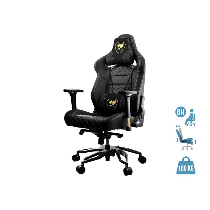 4715302442941-Fauteuil gamer ARMOR TITAN PRO- accoudoirs réglables - appui-tête amovible - noir-P_400001324_1-0