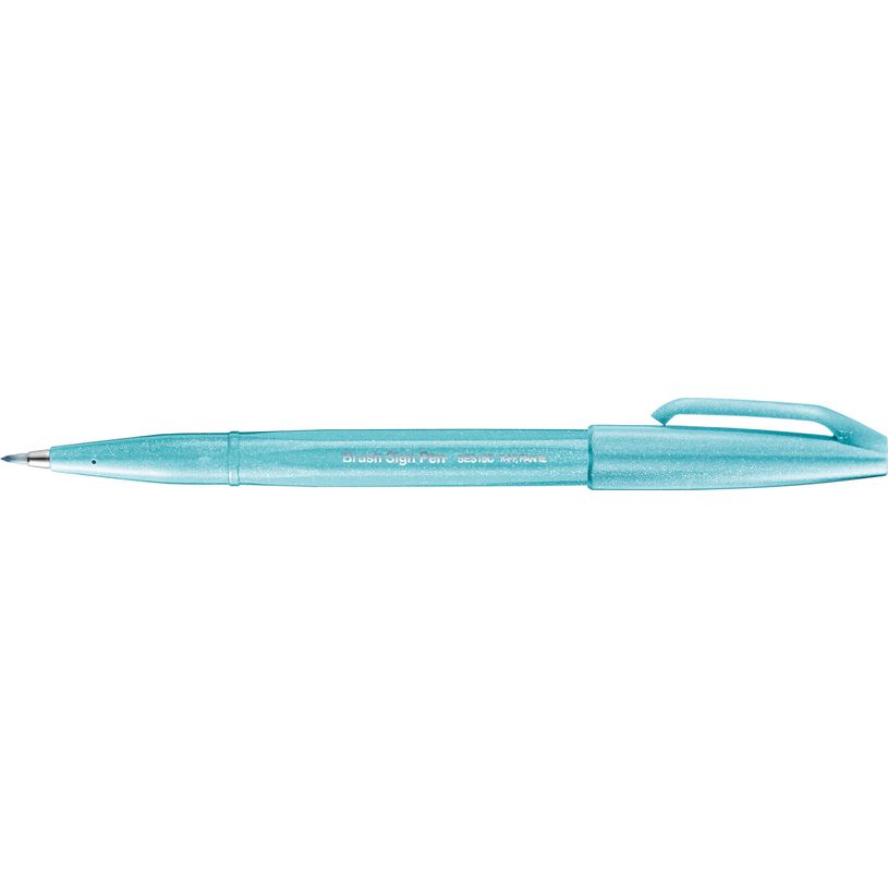 4902506365088-Pentel Sign pen - Feutre pinceau à pointe souple - bleu pastel-P_400001337_2-0