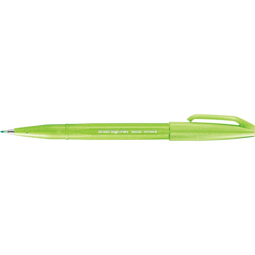 4902506365040-Pentel Sign pen - Feutre pinceau à pointe souple - vert pastel-P_400001339_2-0