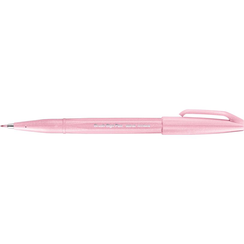 4902506365071-Pentel Sign pen - Feutre pinceau à pointe souple - rose pastel-P_400001340_2-0